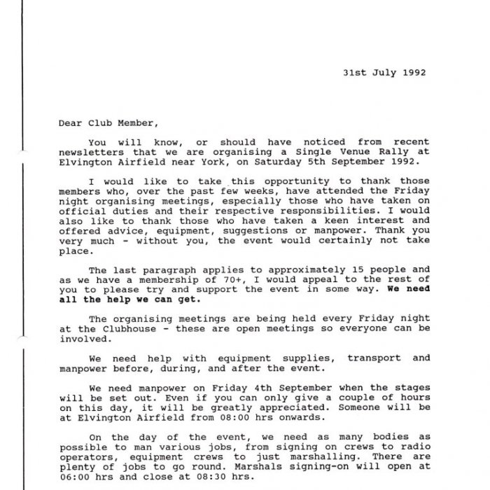 Selby and District Motor Club