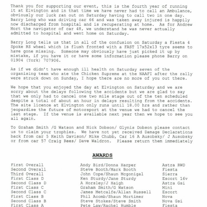 Selby and District Motor Club