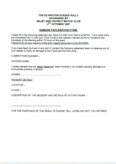 Selby and District Motor Club