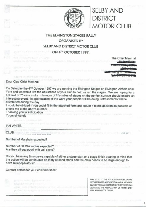 Selby and District Motor Club