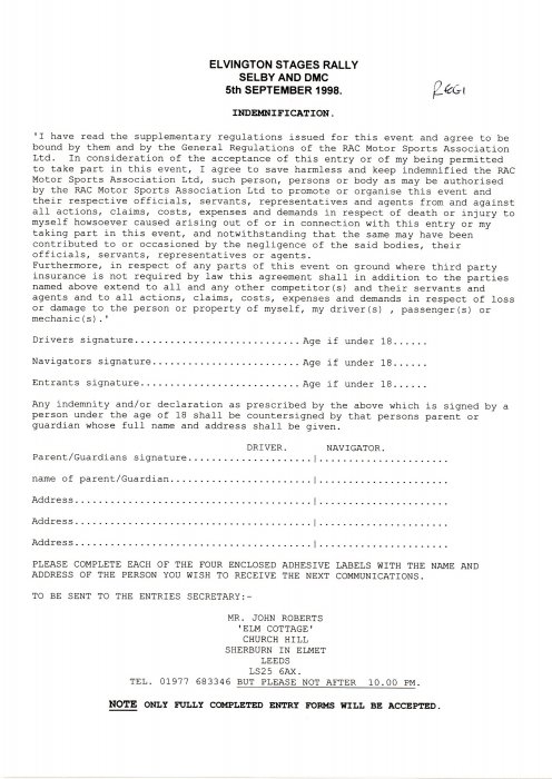 Selby and District Motor Club