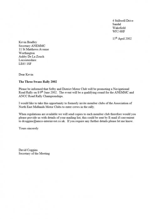 Selby and District Motor Club