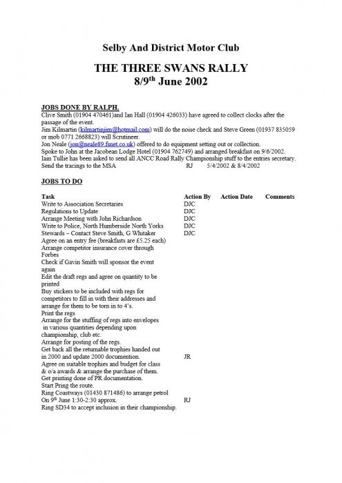 Selby and District Motor Club