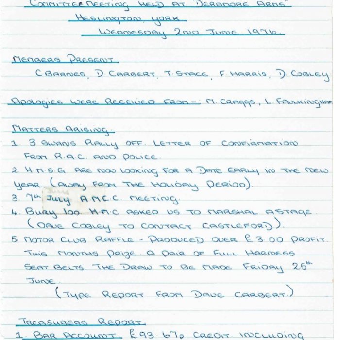 Selby Motor Club Information