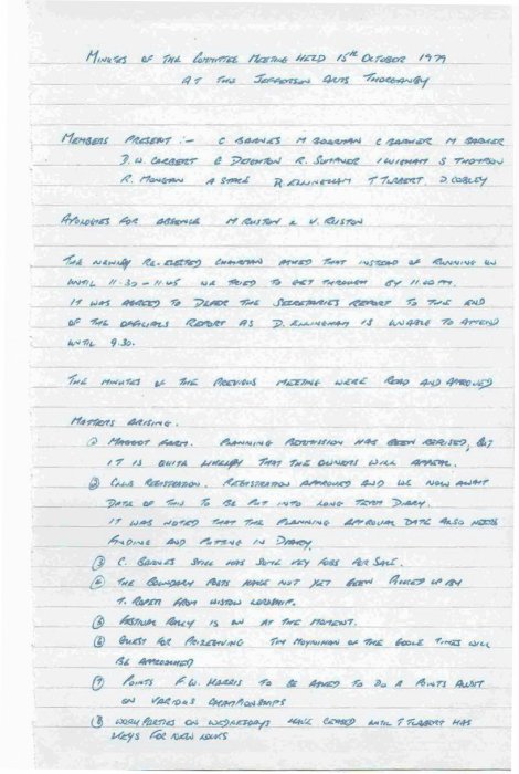 Selby Motor Club Information