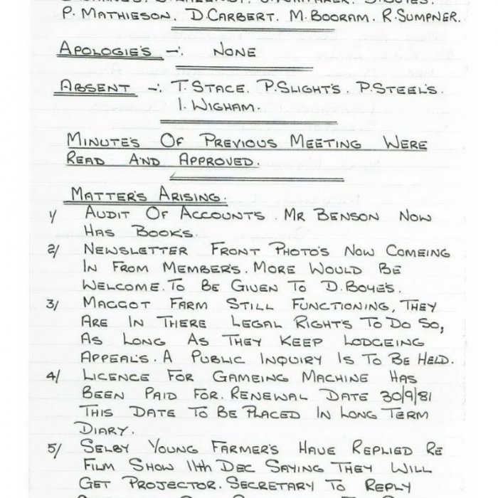 Selby Motor Club Information