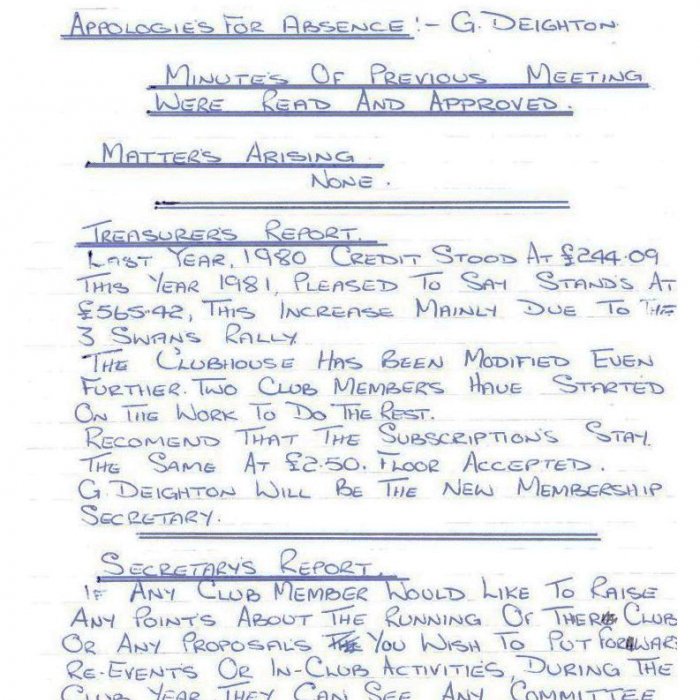 Selby Motor Club Information