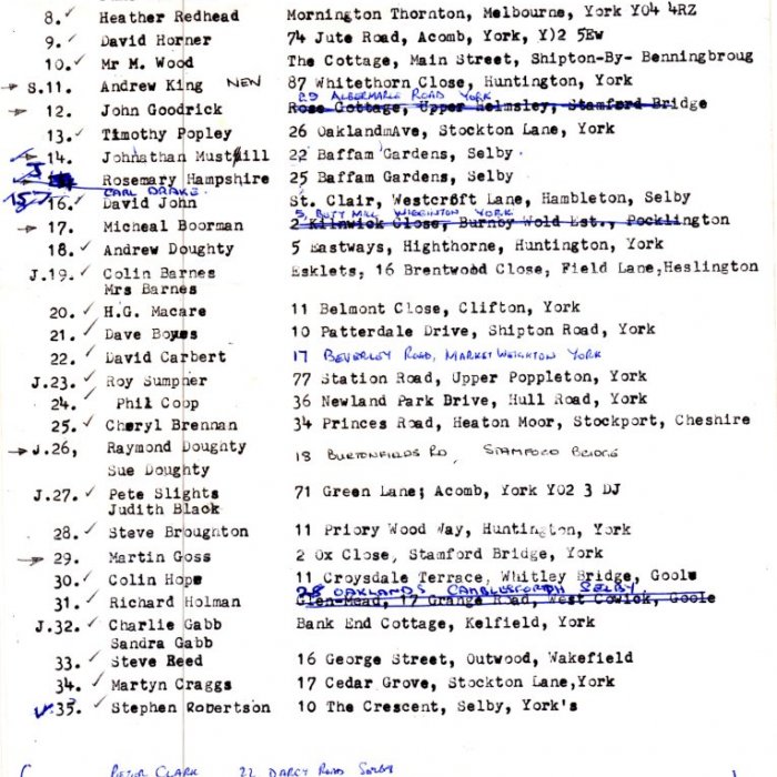 Selby Motor Club Information