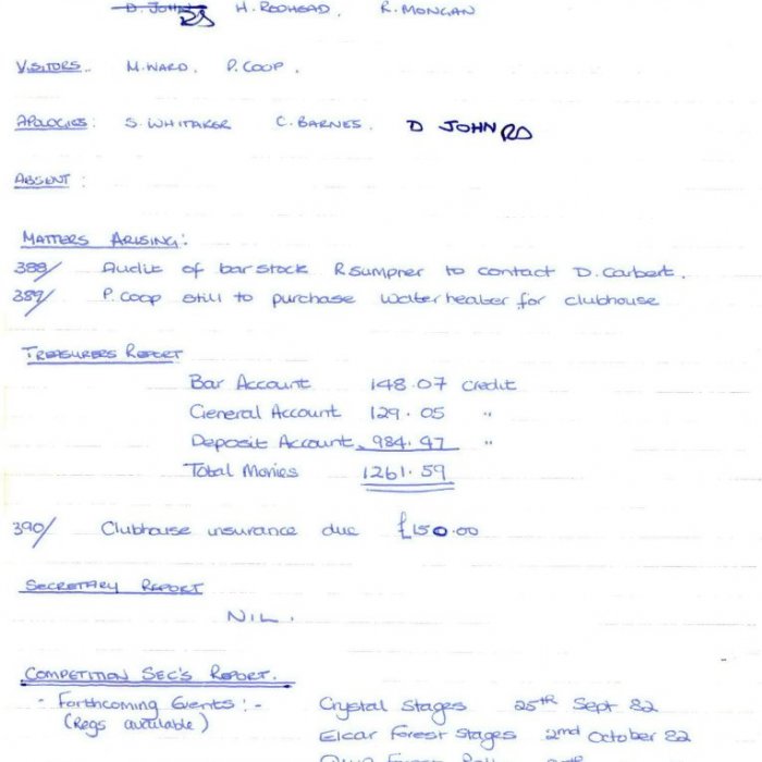 Selby Motor Club Information