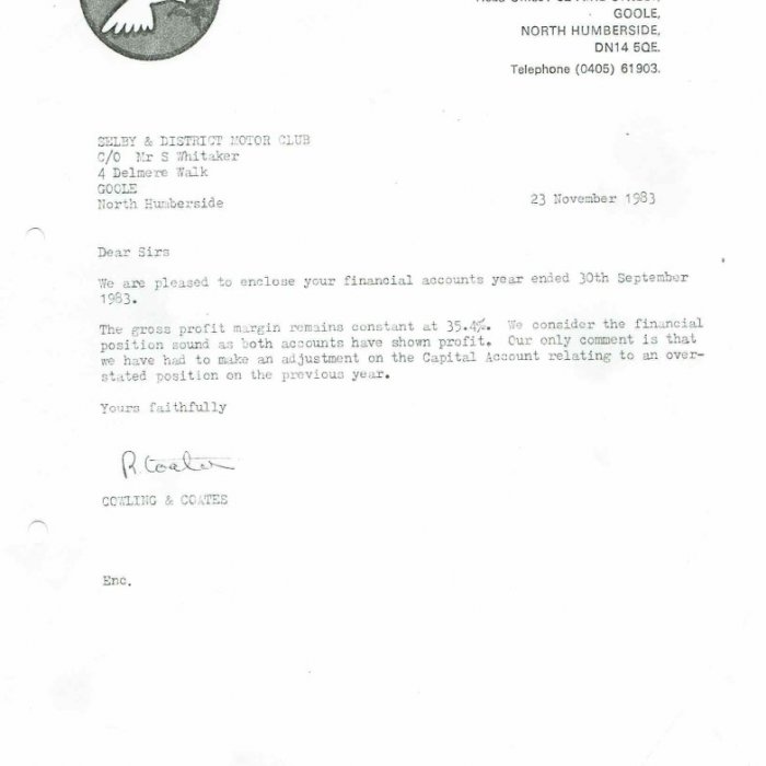 Selby Motor Club Information