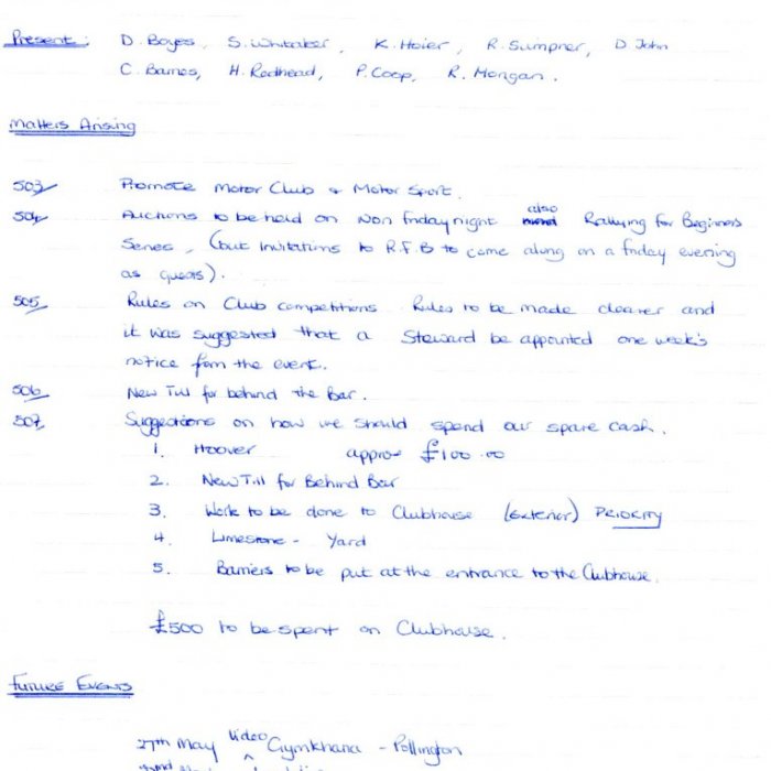 Selby Motor Club Information