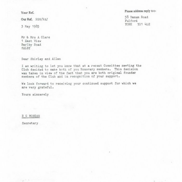 Selby Motor Club Information