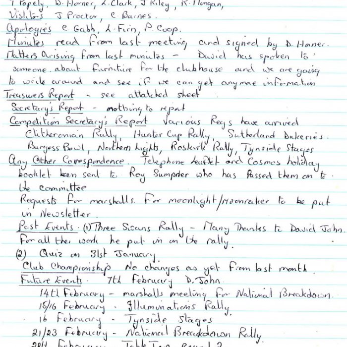 Selby Motor Club Information