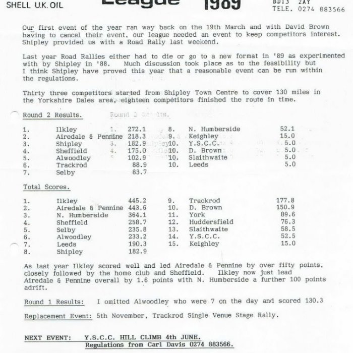 Selby Motor Club Information