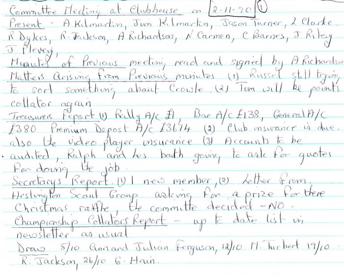 Selby Motor Club Information