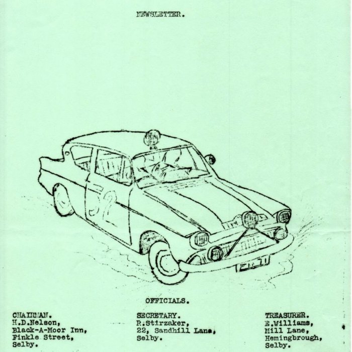 Selby Motor Club Newsletters