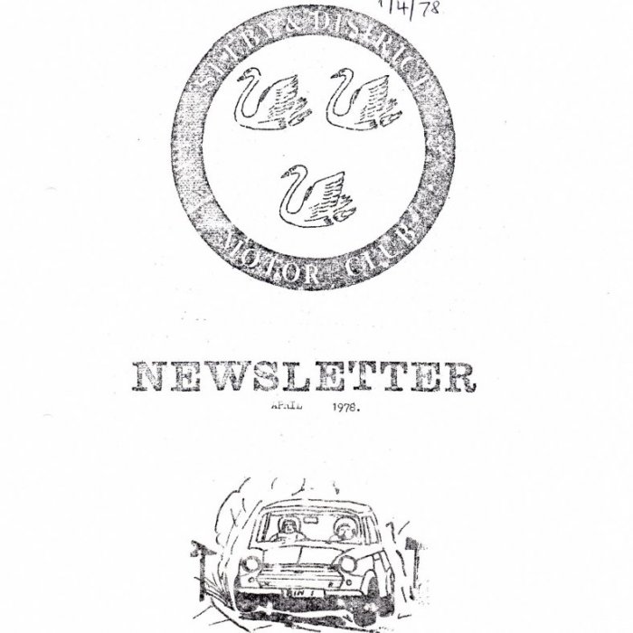 Selby Motor Club Newsletters