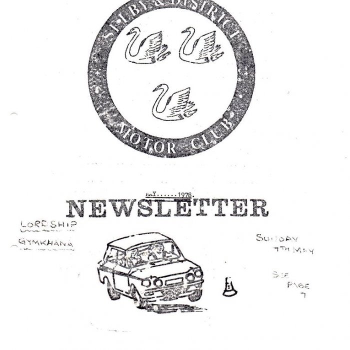 Selby Motor Club Newsletters