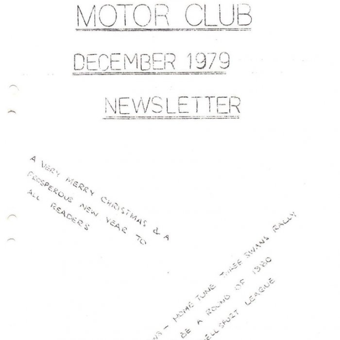 Selby Motor Club Newsletters