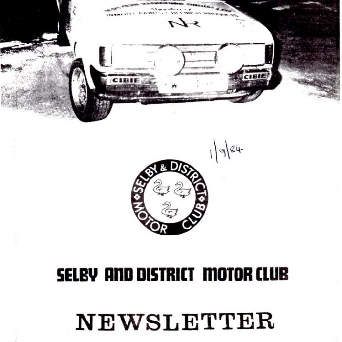 Selby Motor Club Newsletters