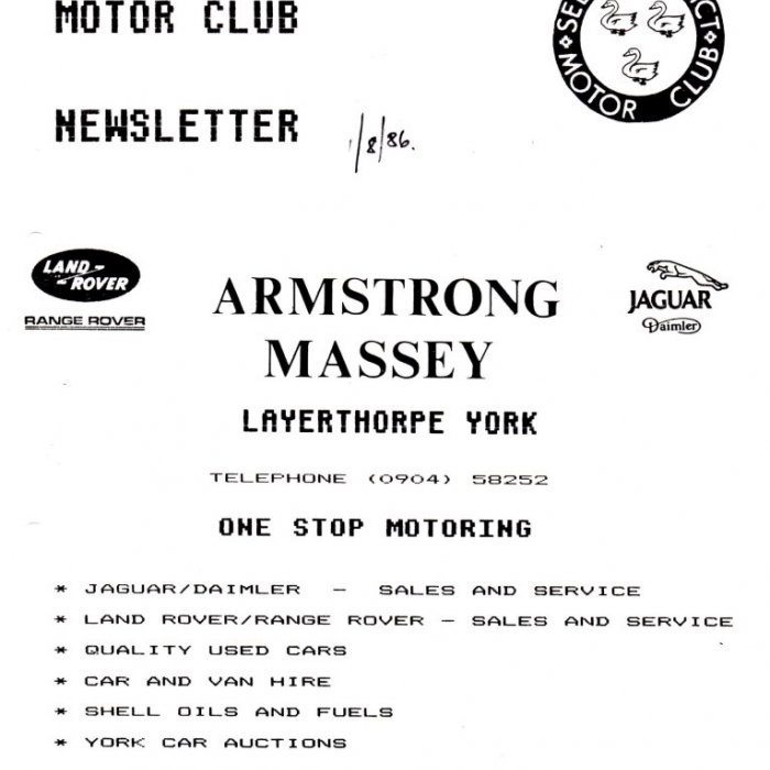 Selby Motor Club Newsletters