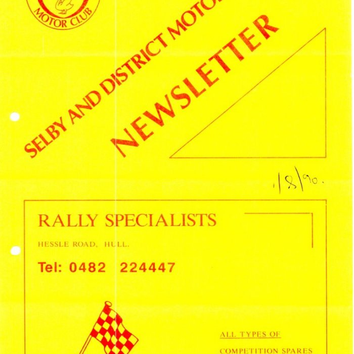 Selby Motor Club Newsletters