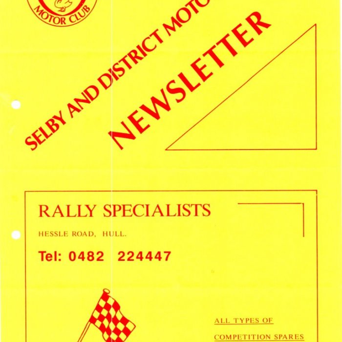 Selby Motor Club Newsletters
