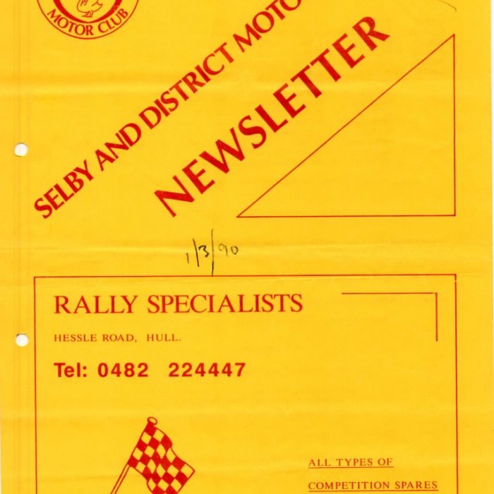 Selby Motor Club Newsletters