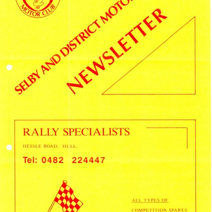 Selby Motor Club Newsletters