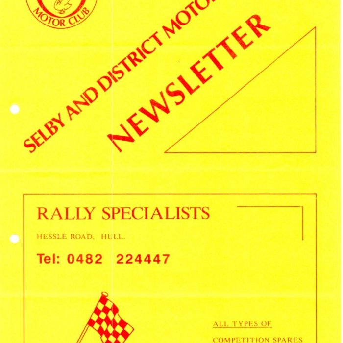Selby Motor Club Newsletters