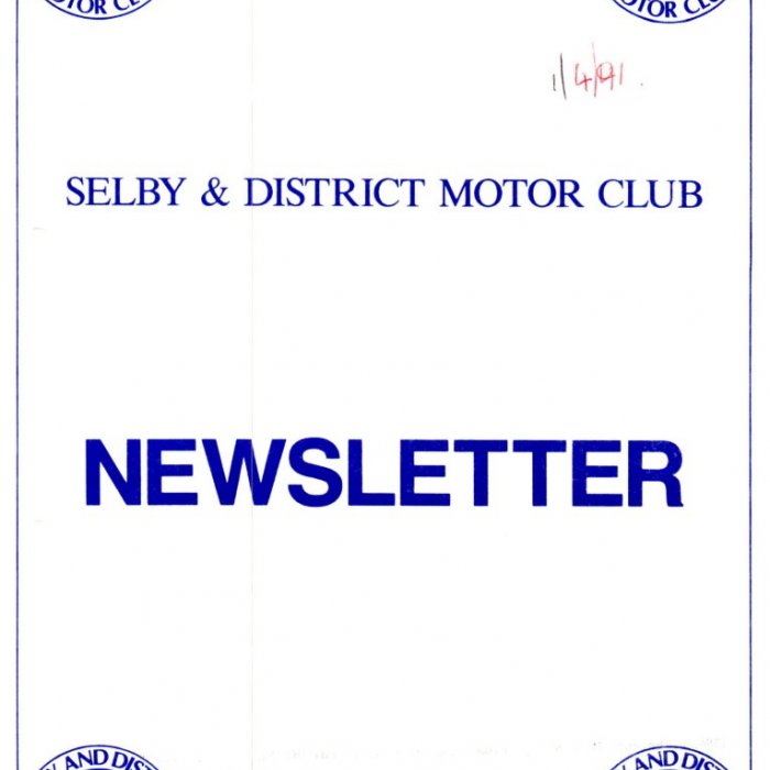 Selby Motor Club Newsletters