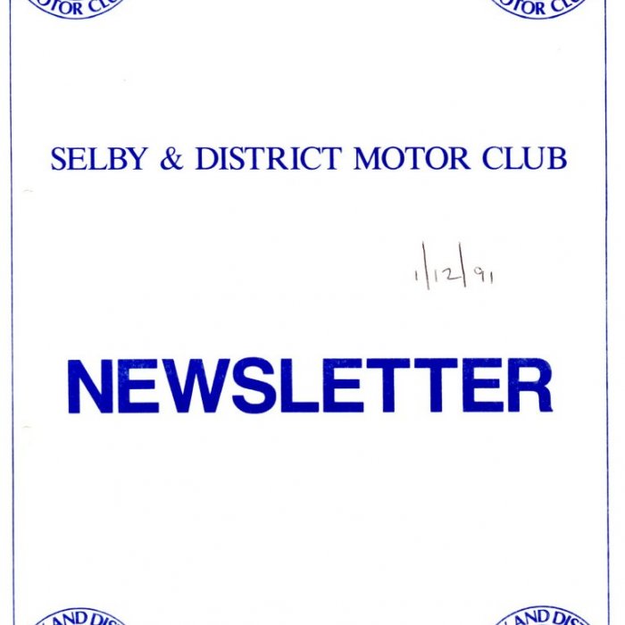 Selby Motor Club Newsletters