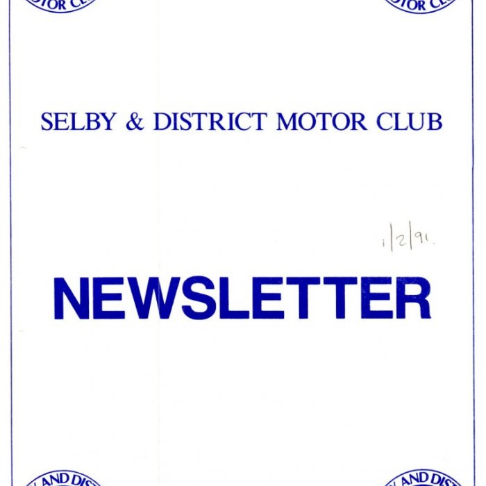 Selby Motor Club Newsletters