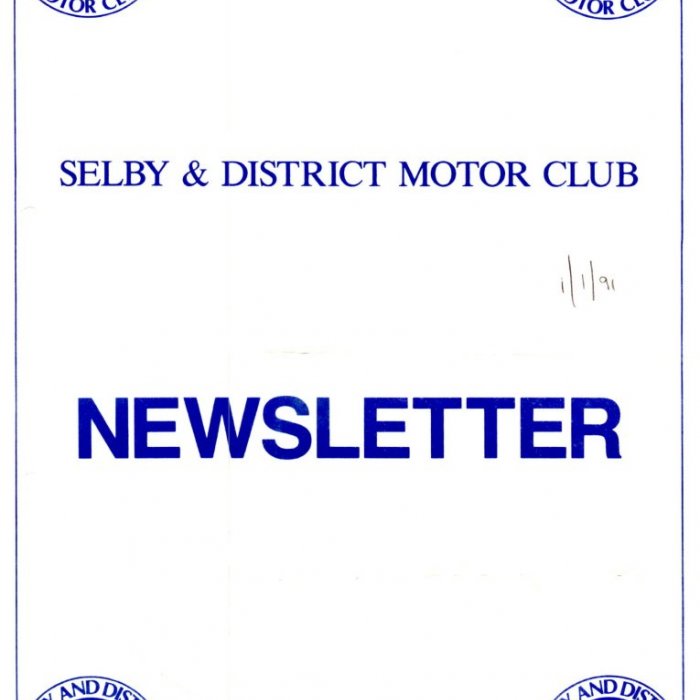Selby Motor Club Newsletters