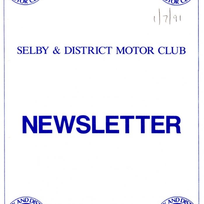 Selby Motor Club Newsletters