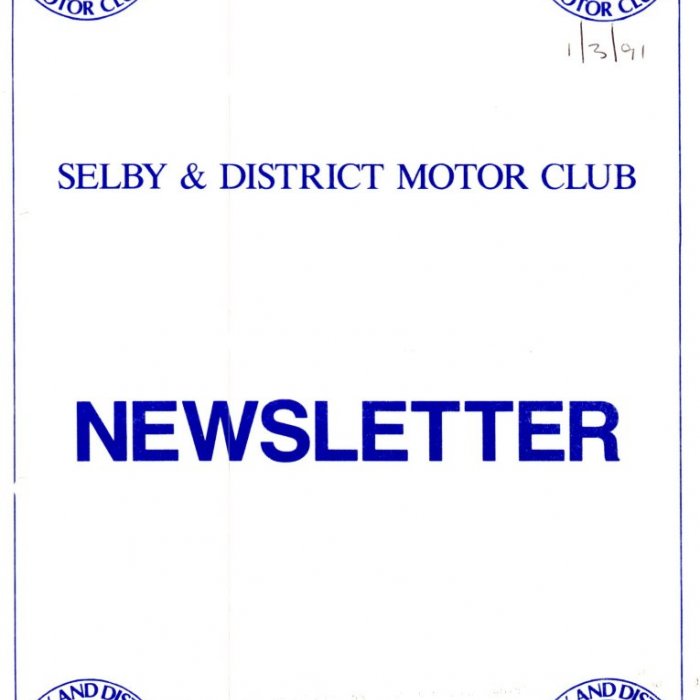 Selby Motor Club Newsletters