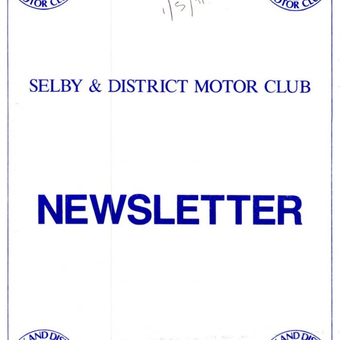 Selby Motor Club Newsletters