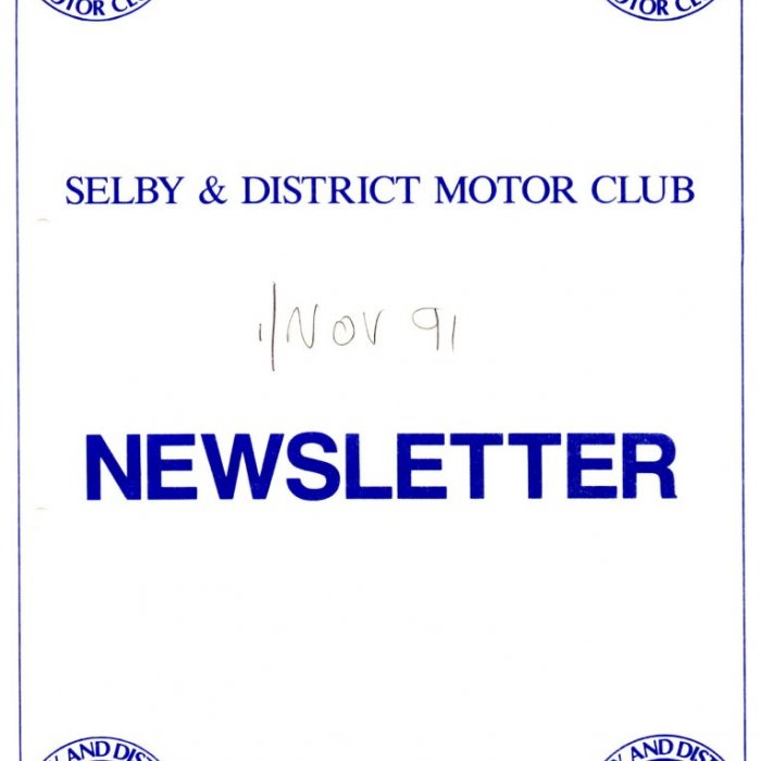 Selby Motor Club Newsletters