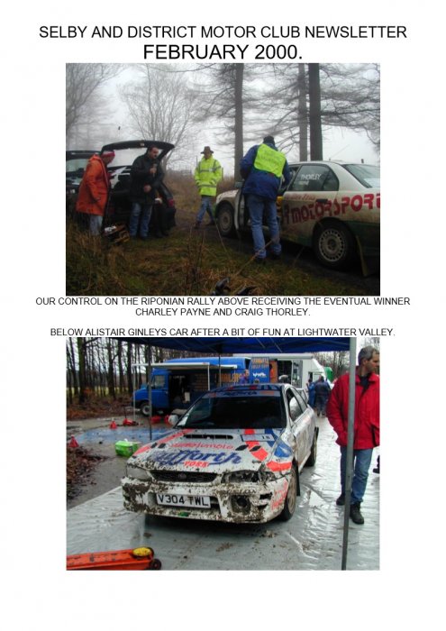 Selby Motor Club Newsletters