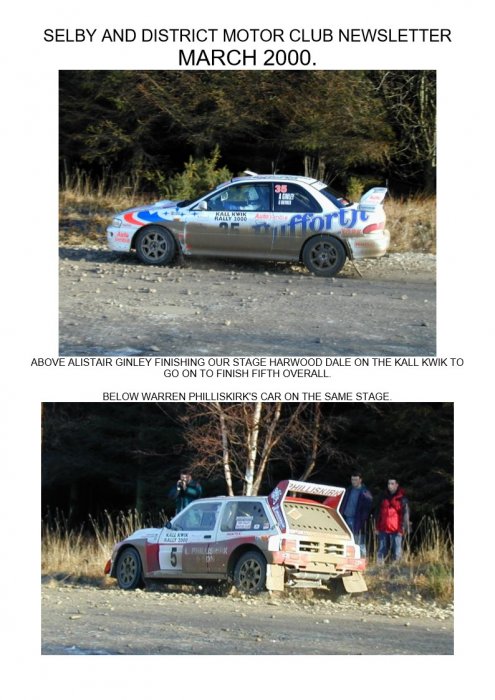 Selby Motor Club Newsletters