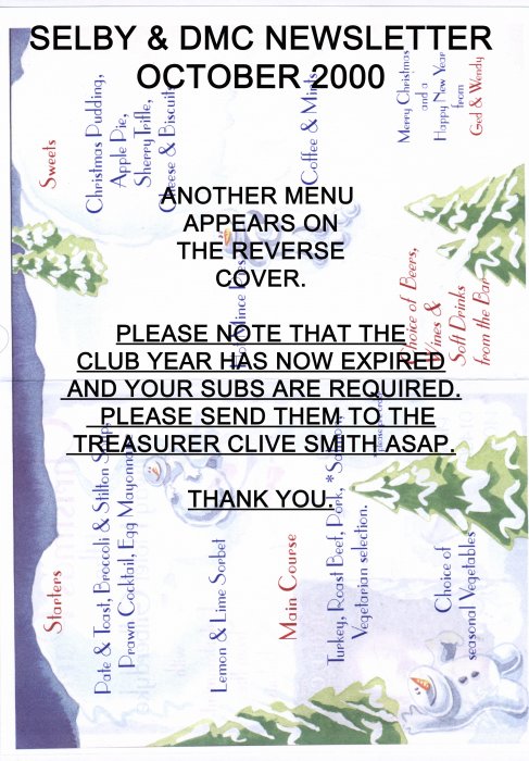 Selby Motor Club Newsletters