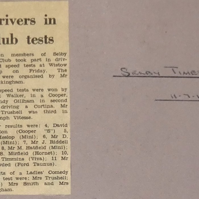 Selby and District Motor Club