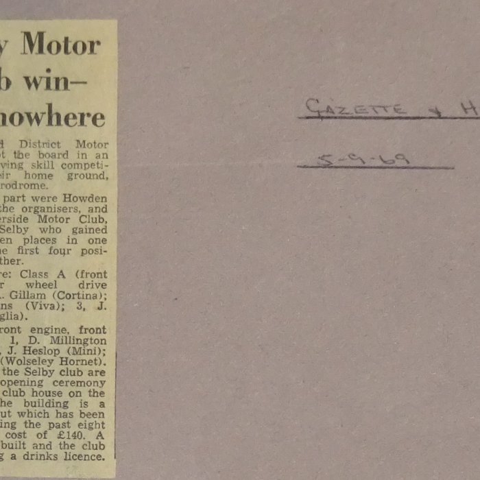 Selby and District Motor Club