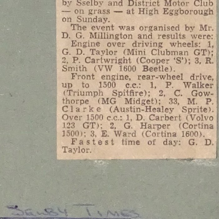 Selby and District Motor Club