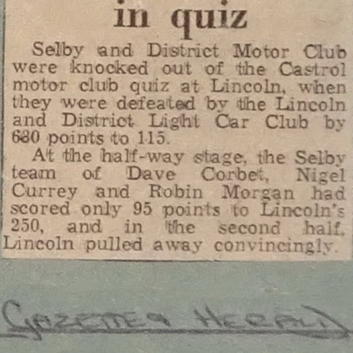 Selby and District Motor Club