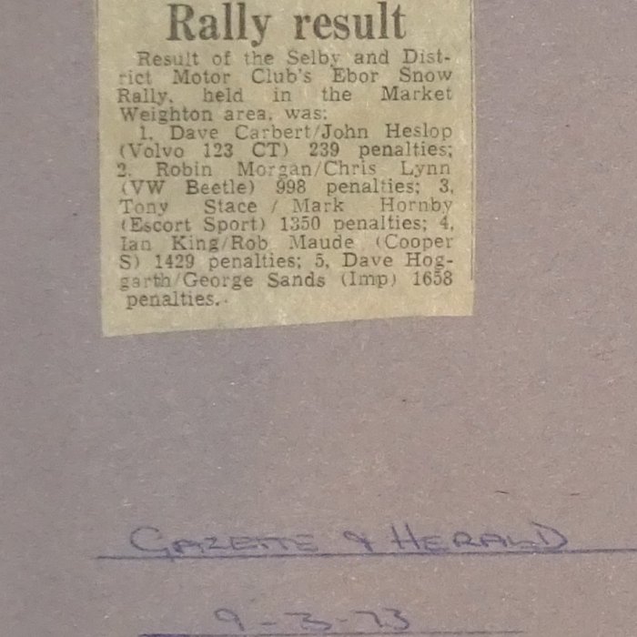 Selby and District Motor Club
