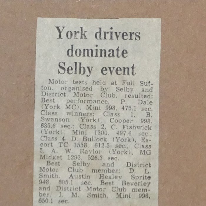 Selby and District Motor Club