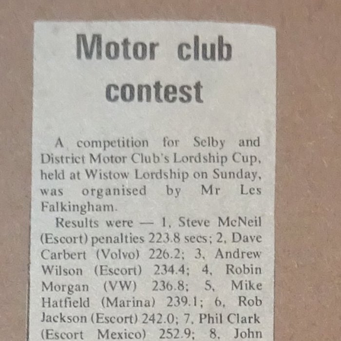 Selby and District Motor Club