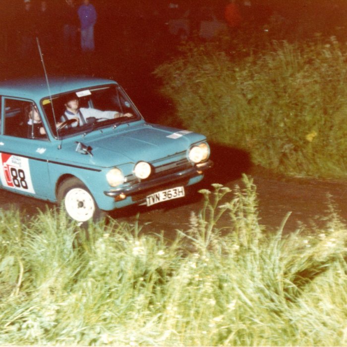 Mick Boorman driving and Ralph Jackson navigating.