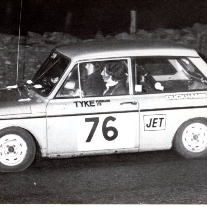 Mick Boorman driving and Ralph Jackson navigating.